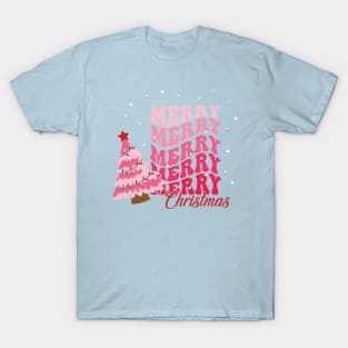 Pink Christmas Aesthetic T-Shirt